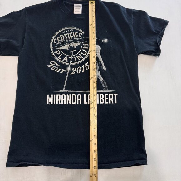2015 Miranda Lambert Band Tee Shirt Medium Certified Platinum Tour Black Metal - Picture 7 of 7